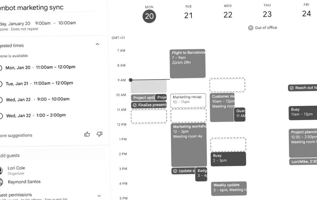 Google Gemini KI wird jetzt Meeting-Vorschläge in deinem Kalender erstellen – so funktioniert es.