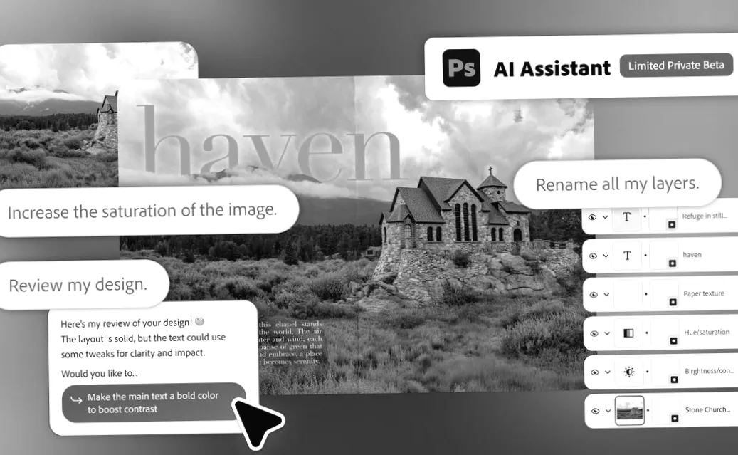 Photoshop setzt auf KI: Neuer Assistent übernimmt Bildbearbeitung – sogar Layer-Namen automatisch