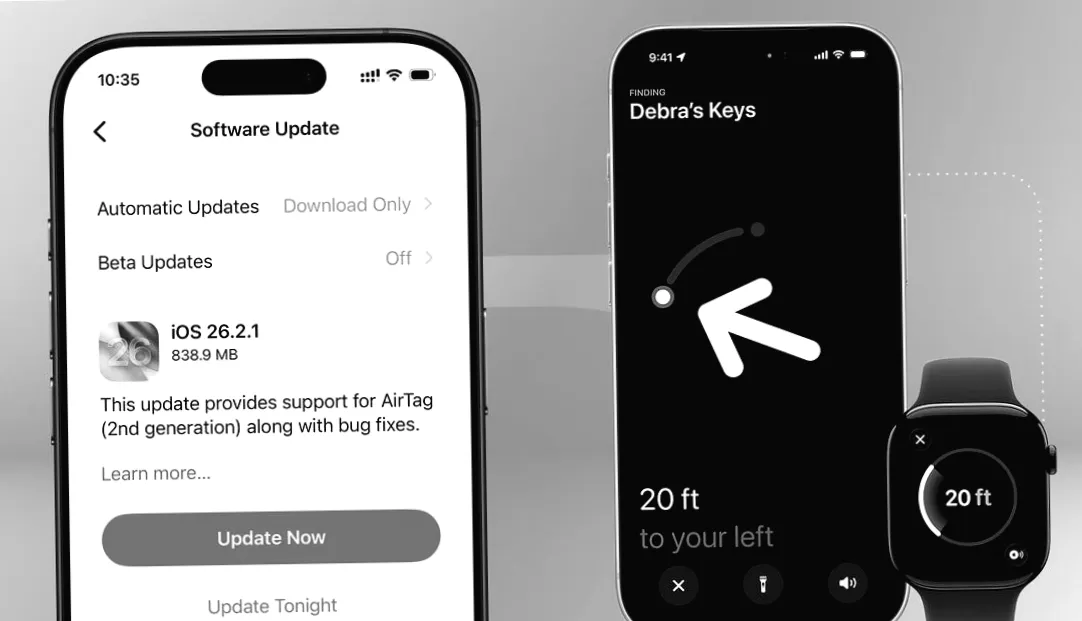 iOS 26.2.1: Apple erweitert AirTag-Funktionalität auf überraschende Weise