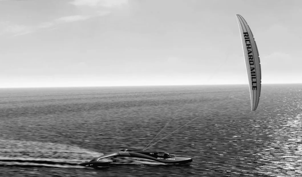 Segelboot mit Kite-Antrieb will dieses Jahr den Geschwindigkeitsrekord auf dem Wasser brechen